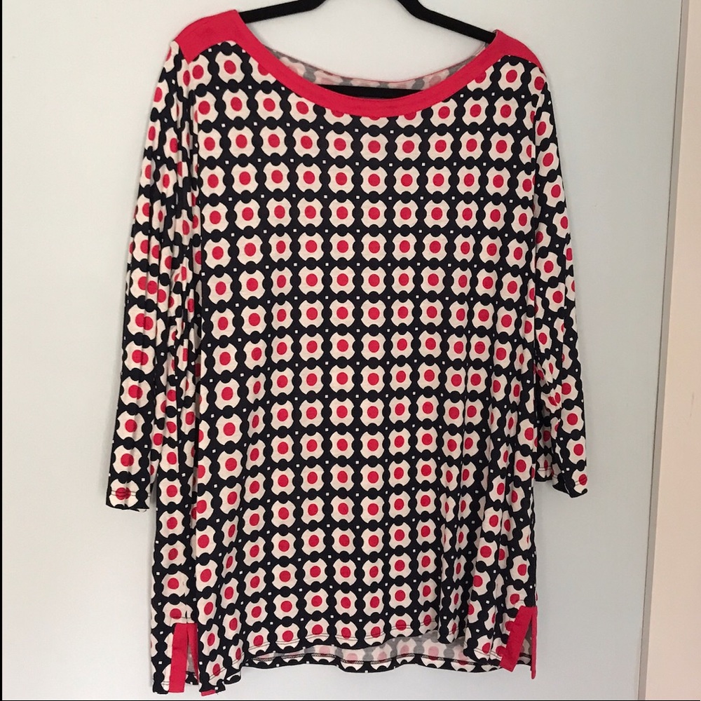 Talbots patterned blouse
